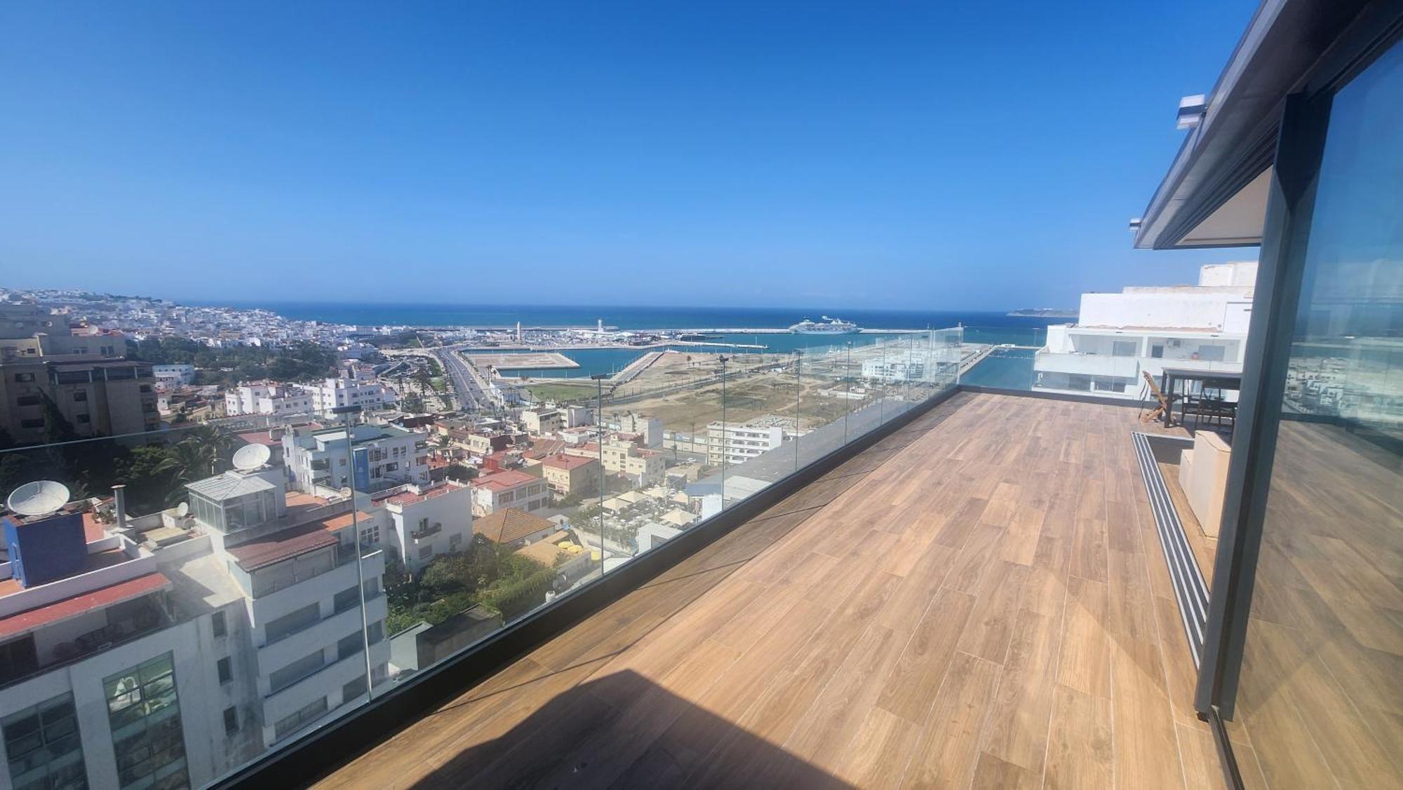 Magnifique Penthouse 160M2 Terrasse 90M2 Vue Mer Tánger Exterior foto
