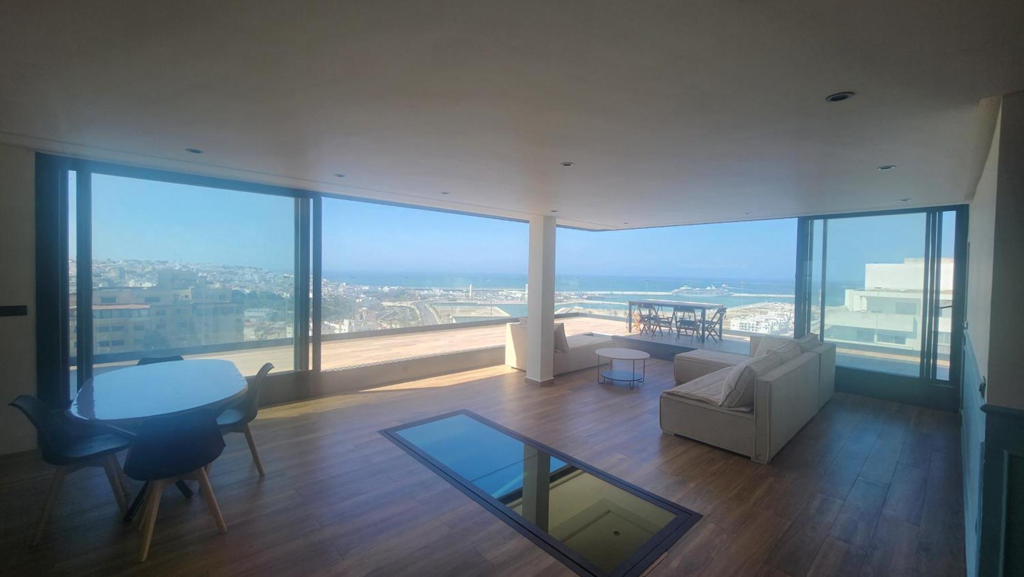 Magnifique Penthouse 160M2 Terrasse 90M2 Vue Mer Tánger Exterior foto