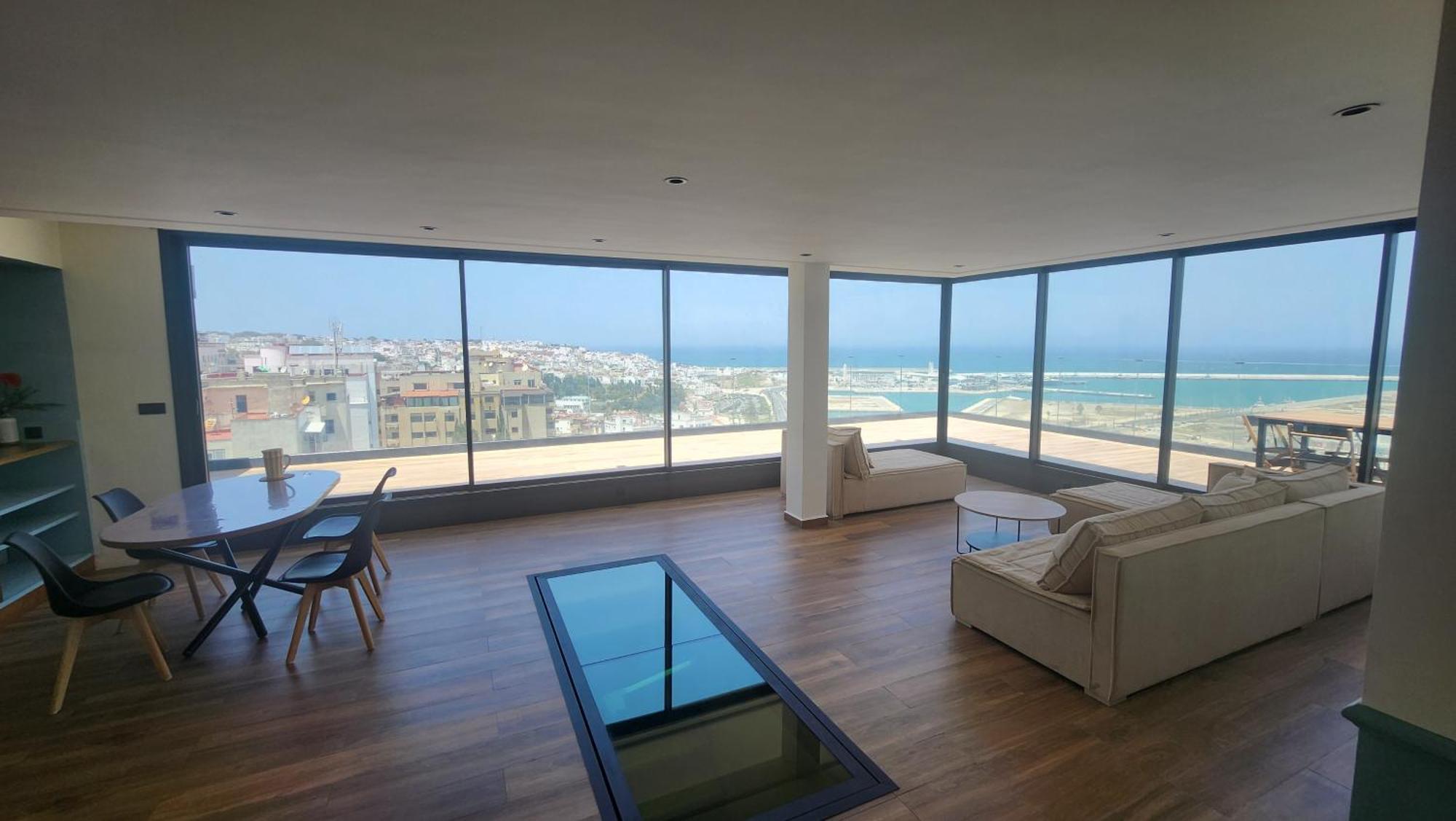 Magnifique Penthouse 160M2 Terrasse 90M2 Vue Mer Tánger Exterior foto