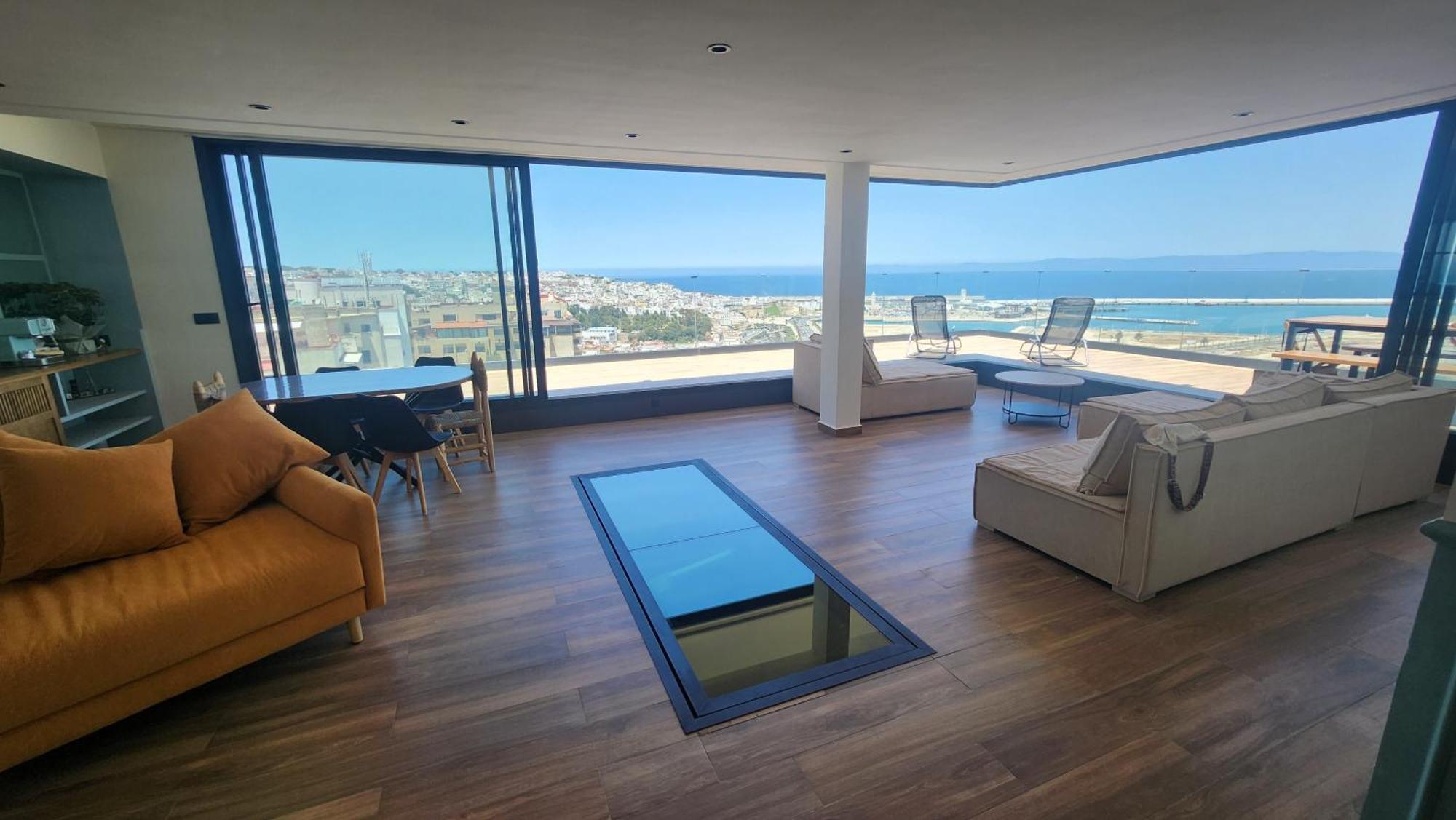 Magnifique Penthouse 160M2 Terrasse 90M2 Vue Mer Tánger Exterior foto