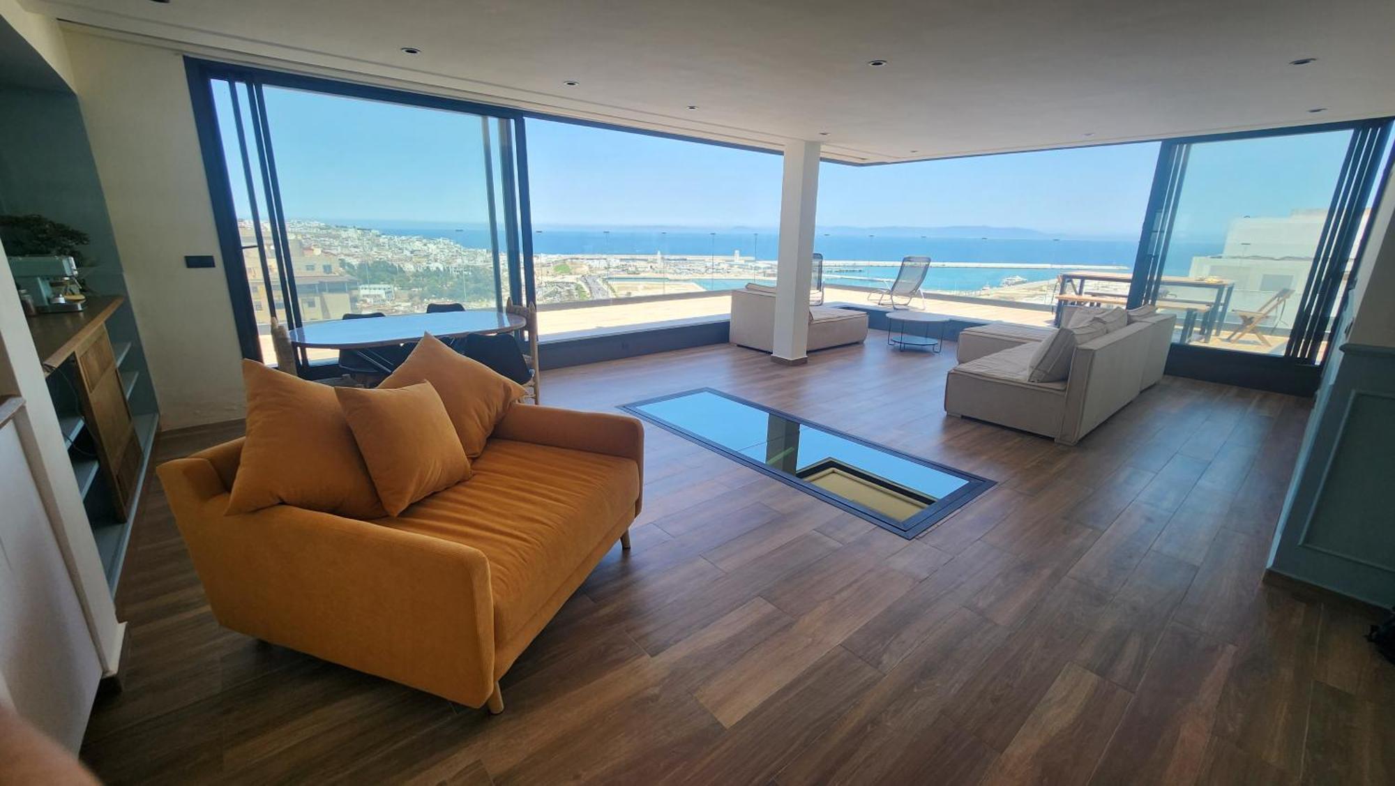 Magnifique Penthouse 160M2 Terrasse 90M2 Vue Mer Tánger Exterior foto